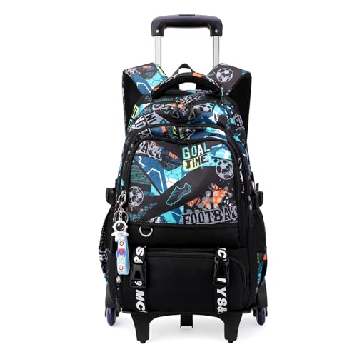 Schulrucksack mit Rollen Mädchen Jungen Teenager Trolley Kinder Rucksack mit Rollen Schule Schultasche Trolley Schulranzen Roller Kinder 52x35x25cm Schulrucksack mit Rollen Mädchen Jungen Teenager Trolley Kinder Rucksack mit Rollen Schule Schultasche Trolley Schulranzen Roller Kinder 52x35x25cm von TRAVELKNOT