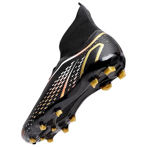 TRECERO Herren Fußballschuhe Profi Sportschuhe AG TF Herren und Damen Fußballschuhe Kinder und Studenten Fußballschuhe (schwarz T,37) von TRECERO