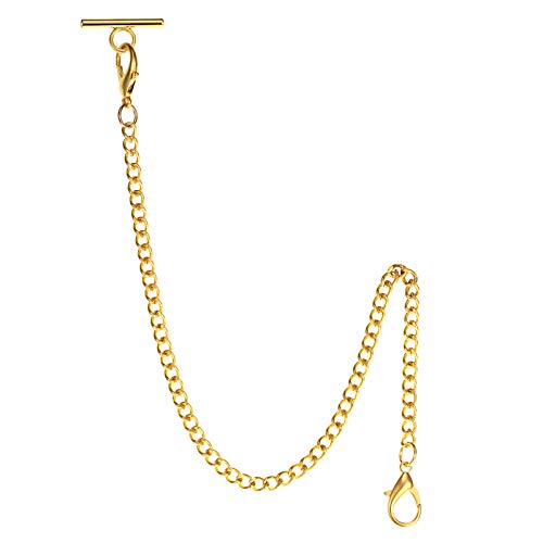 TREEWETO Taschenuhr Kette 14.7 inch (37.5 cm) Gold von TREEWETO