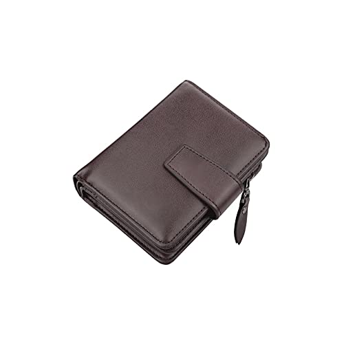 TREGOO Portemonnaie Herren Geschäftsmann Brieftaschen Reißverschluss Kartenhalter Männliche Geldbörse Neu PU. Lederweinlese-Münzhalter Männer Geldbörsen (Color : B) von TREGOO