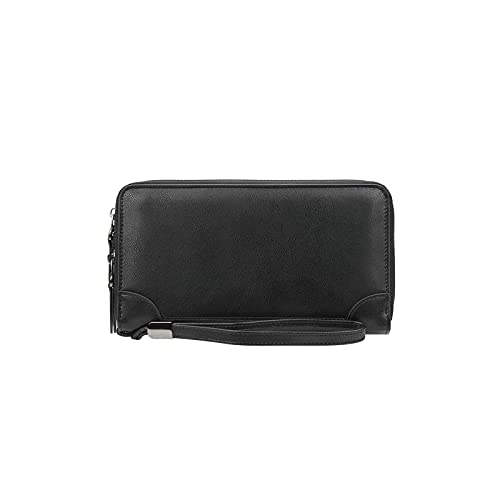 TREGOO Portemonnaie Herren Männer Lange Geldbörse Männer Geldbörsen Männer Clutch Brieftaschen Geschäft Große Kapazität Männliche Geldbörse (Color : A) von TREGOO