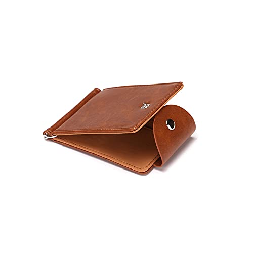 TREGOO Portemonnaie Herren Männer PU. Leder Brieftasche Kartenhalter Männliche Mode Geldbörse Kleine Hase Geld Tasche Mini Vintage Slim Brieftaschen Kupplungsbeutel (Color : C) von TREGOO