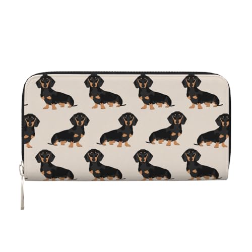 TREJUKY Große Pyrenäen-Geldbörse für Männer und Frauen, lange Clutch, Reißverschluss, Reise-Leder, Münzgeldbörse, Kreditkartenhalter, Handtasche, Haustierhunde, Einheitsgröße von TREJUKY