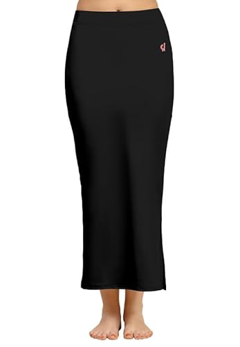 TRENDMALLS Damen-Petticoat aus Baumwollmischgewebe, gerade, formend, Baumwollmischgewebe, Schwarz , M von TRENDMALLS