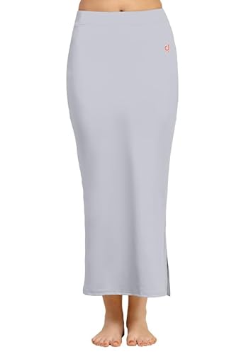 TRENDMALLS Damen-Petticoat aus Baumwollmischgewebe, gerade, formend, Baumwollmischgewebe, hellgrau, M von TRENDMALLS