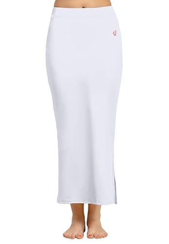 TRENDMALLS Damen-Petticoat aus Baumwollmischgewebe, gerade, formend, Baumwollmischgewebe, weiß, M von TRENDMALLS