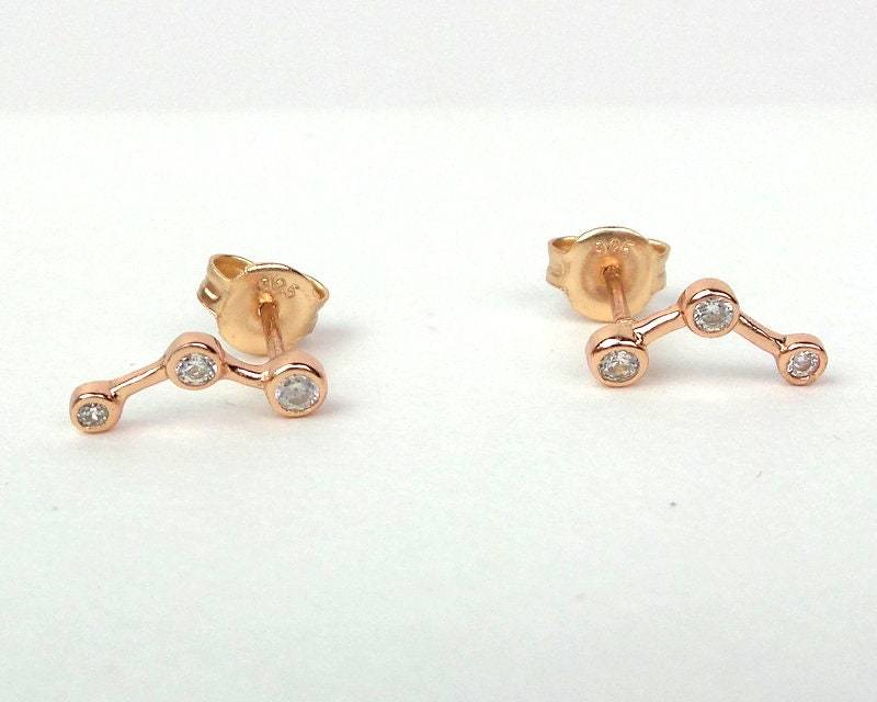 Rose Gold Vergoldet Sterling Silber Cz Constellation Ohr Kletterer Ohrringe von TRENDYANYTHING