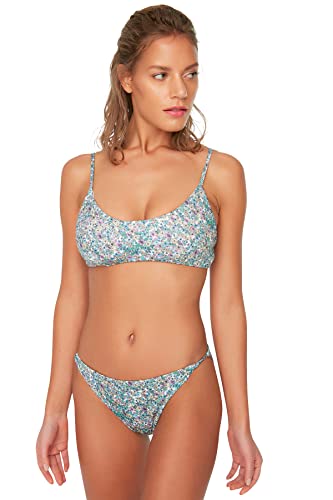 Trendyol Damen Python Patterned Bikini Bottoms, Multi Color, 40 EU von TRENDYOL