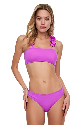 Trendyol Damen zes van de normale taillebikini Bikini Bottoms, Lila, 34 EU von TRENDYOL