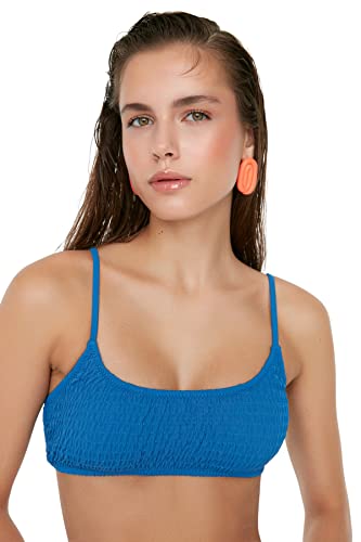 Trendyol Damen Bikinioberteil, Bralette Bademode, blau, 44 DE von TRENDYOL