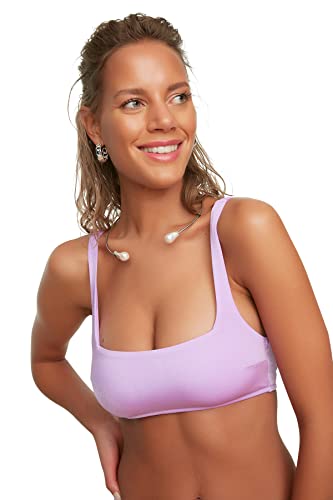 Trendyol Damen Bikini Top, Lila, 38 EU von TRENDYOL