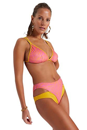 TRENDYOL Damen Bikinihose mit normaler Taille Bademode, merhfarbig, 42 von TRENDYOL