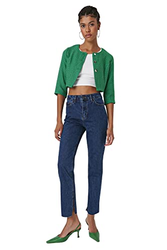 TRENDYOL Damen Bootcut & Flared Jeans, Blau, 40 EU von TRENDYOL