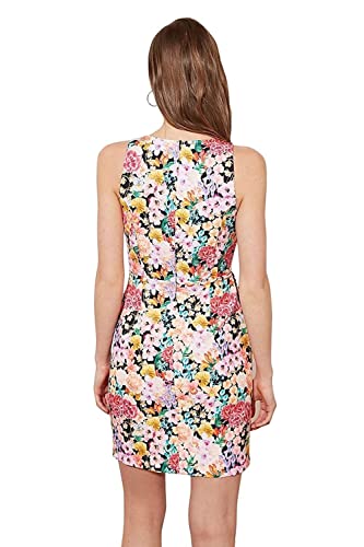 TRENDYOL Damen Frauen Plus Size Mini Bodycon Regular Fit Woven Kleid, Merhfarbig, 32 von TRENDYOL