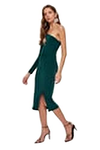 TRENDYOL Damen Midi-wickelkleid Kleid, Grün, 38 von TRENDYOL