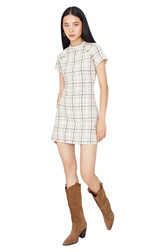TRENDYOL Damen Mini Jile Regular Dress Kleid, Stone, 42 von TRENDYOL
