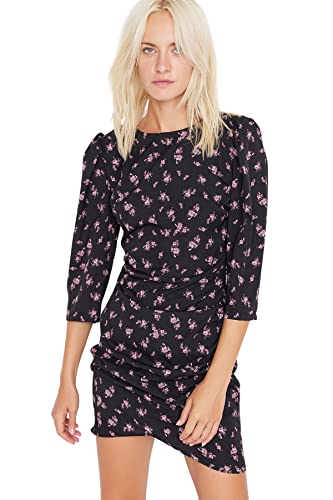 TRENDYOL Damen Mini Skater Regular Dress, Schwarz, 34 EU von TRENDYOL