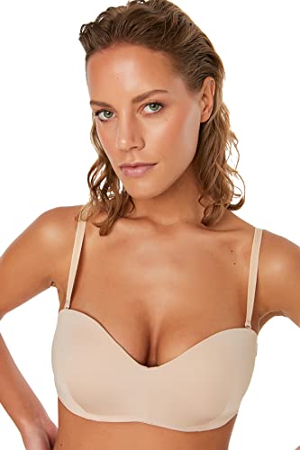 TRENDYOL Damen Nude Push-up Ganzkappe Bh Bra, Skin, 75B EU von TRENDYOL