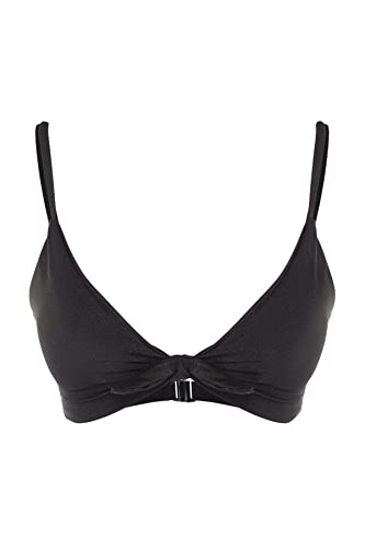 TRENDYOL Damen Strick-Bikinioberteil Bademode, Schwarz, 40 von TRENDYOL