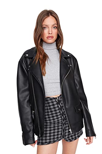 TRENDYOL Damen Trendyol Damen Mini Bodycone A-linie Webstoff Rock Skirt, Anthrazit, 42 EU von TRENDYOL