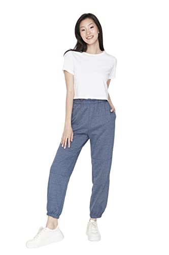 TRENDYOL Damen Trendyol Herren Loungewear Mittlerer Bund Jogginghose Sweatpants, Indigoblau, M EU von TRENDYOL