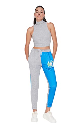 TRENDYOL Damen Trendyol Herren Mittlerer Bund Jogger Jogginghose Sweatpants, Marineblau, S EU von TRENDYOL