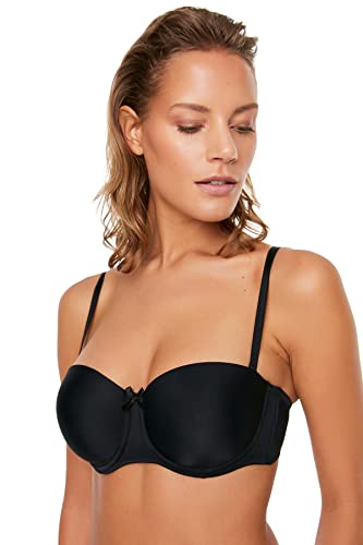 TRENDYOL Damen Trendyol Non-padded Strapless Bra, Schwarz, 80B EU von TRENDYOL