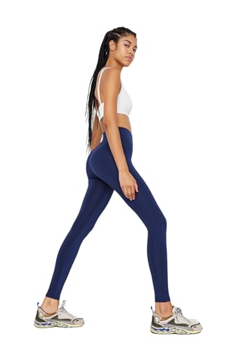 TRENDYOL Damen Trendyol -Roller Sportstrumpfn Yoga Pants Casual, Navy Blau, M von TRENDYOL