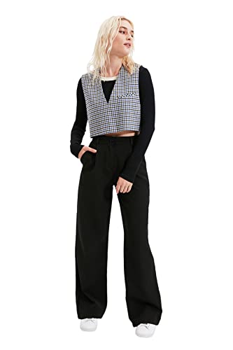 TRENDYOL Damen Trendyol der Mutor-grundn Pants, Schwarz, 36 EU von TRENDYOL