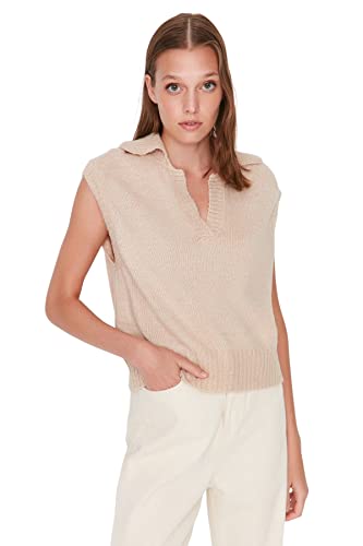 TRENDYOL Damen Twoaw23sv00147/Bej Sweater, Beige, M EU von TRENDYOL