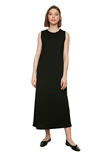 TRENDYOL Damen Ärmelloses Kleidauskleidung. Tunic Shirt Western, Schwarz, L TRENDYOL Damen Ärmelloses Kleidauskleidung. Tunic Shirt Western, Schwarz, L von TRENDYOL
