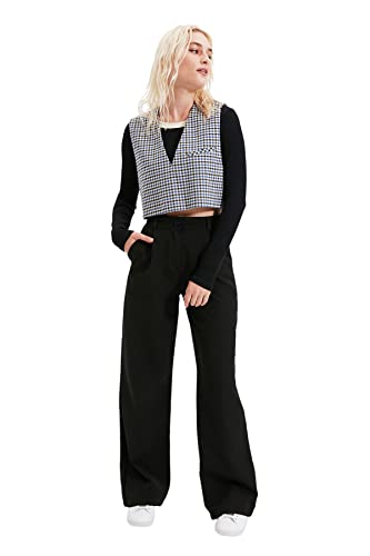 TRENDYOL Damen Trendyol der Mutor-grundn Pants, Schwarz, 42 EU von TRENDYOL