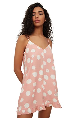 Trendyol Women's Polka Dot gewebt Overall, Powder Pink, 38 von TRENDYOL