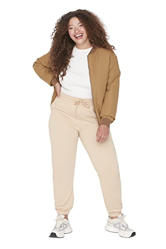 TRENDYOL Damen Tbbaw23aj0003/Camel Trainingshose, Camelfarben, 3XL EU von TRENDYOL