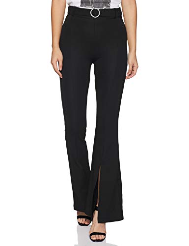 TRENDYOL Damen High Waist Flare Pants, Schwarz, M von TRENDYOL