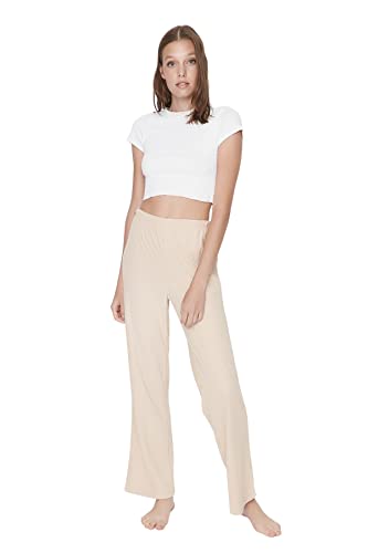TRENDYOL Frau Loungewear Hoher Bund Weites Bein Figurbetont Hose von TRENDYOL