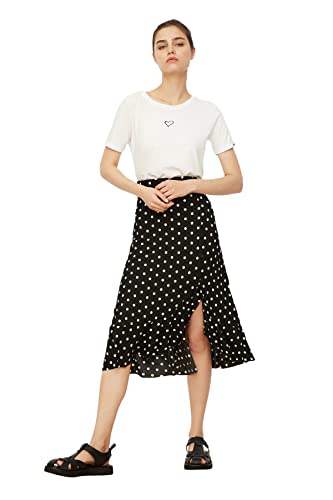 TRENDYOL Damen Multi-coloured Patterned Fried Skirt, Mehrfarbig, S EU von TRENDYOL