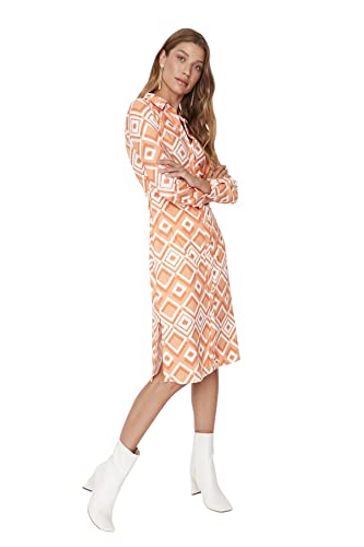 Trendyol Damen Mini Jersey Relaxed Dress Kleid, Sehr Farbvoll, 34 von TRENDYOL