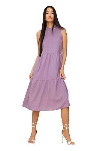 TRENDYOL Damen Wide Cut Dress, Lila, 42 EU von TRENDYOL