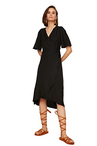 Trendyol Damen Breasted Dress, Schwarz, 36 EU Trendyol Damen Breasted Dress, Schwarz, 36 EU von TRENDYOL