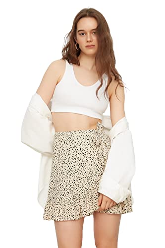 Trendyol Damen Schwungrad Gestrickter Rock. Skirt, Multi Color, L EU von TRENDYOL