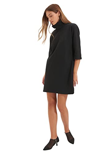 TRENDYOL Damen Trendyol Thessalonic Knit Dress, Anthrazit, M EU von TRENDYOL