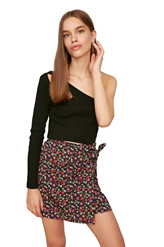 TRENDYOL Damen Black Woven Skirt, Schwarz, 38 EU von TRENDYOL