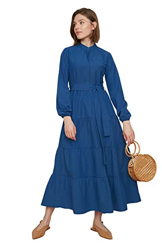 TRENDYOL Damen Tctss21el3343 Dress, Berliner Blau, 36 EU von TRENDYOL