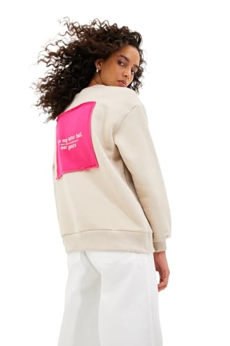 TRENDYOL Frau Regular Fit Basic Rundhalsausschnitt Gestrickt Sweatshirt TRENDYOL Frau Regular Fit Basic Rundhalsausschnitt Gestrickt Sweatshirt von TRENDYOL
