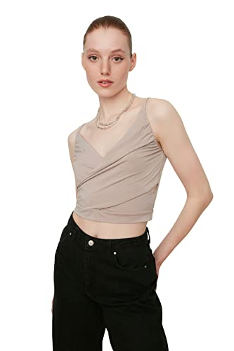 TRENDYOL Frau Slim Fit Basic Cache-Coeur Gestrickt Bluse TRENDYOL Frau Slim Fit Basic Cache-Coeur Gestrickt Bluse von TRENDYOL