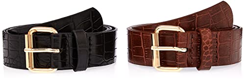 Trendyol Damen Multi-colored Trendyol Multi colored 2 package buckled woman belt Multi Color , Multi Color, S EU von TRENDYOL