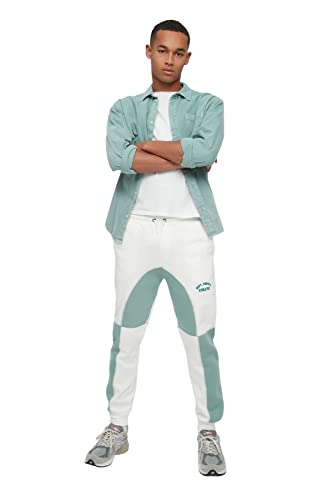 TRENDYOL Herren Normal Waist Regular Sweatpants, Mint, M von TRENDYOL