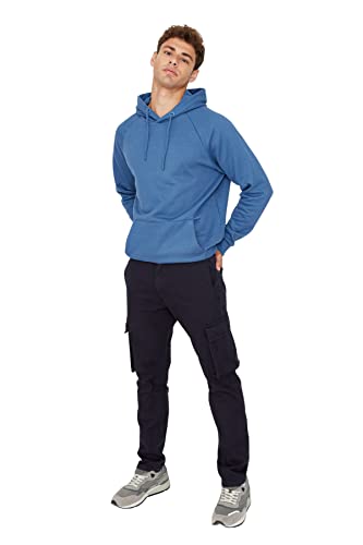 TRENDYOL Herren Plus Size Mittlerer Bund Skinny Hose Pants, Navy Blue, 42 Größen von TRENDYOL