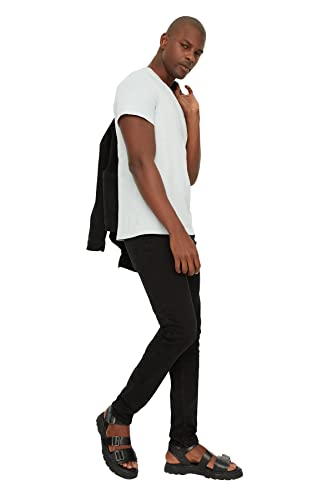 TRENDYOL Herren Schwarze Männliche Dünne Jeans, Schwarz, 29 EU von TRENDYOL
